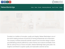 Tablet Screenshot of nielsen-bainbridge.com
